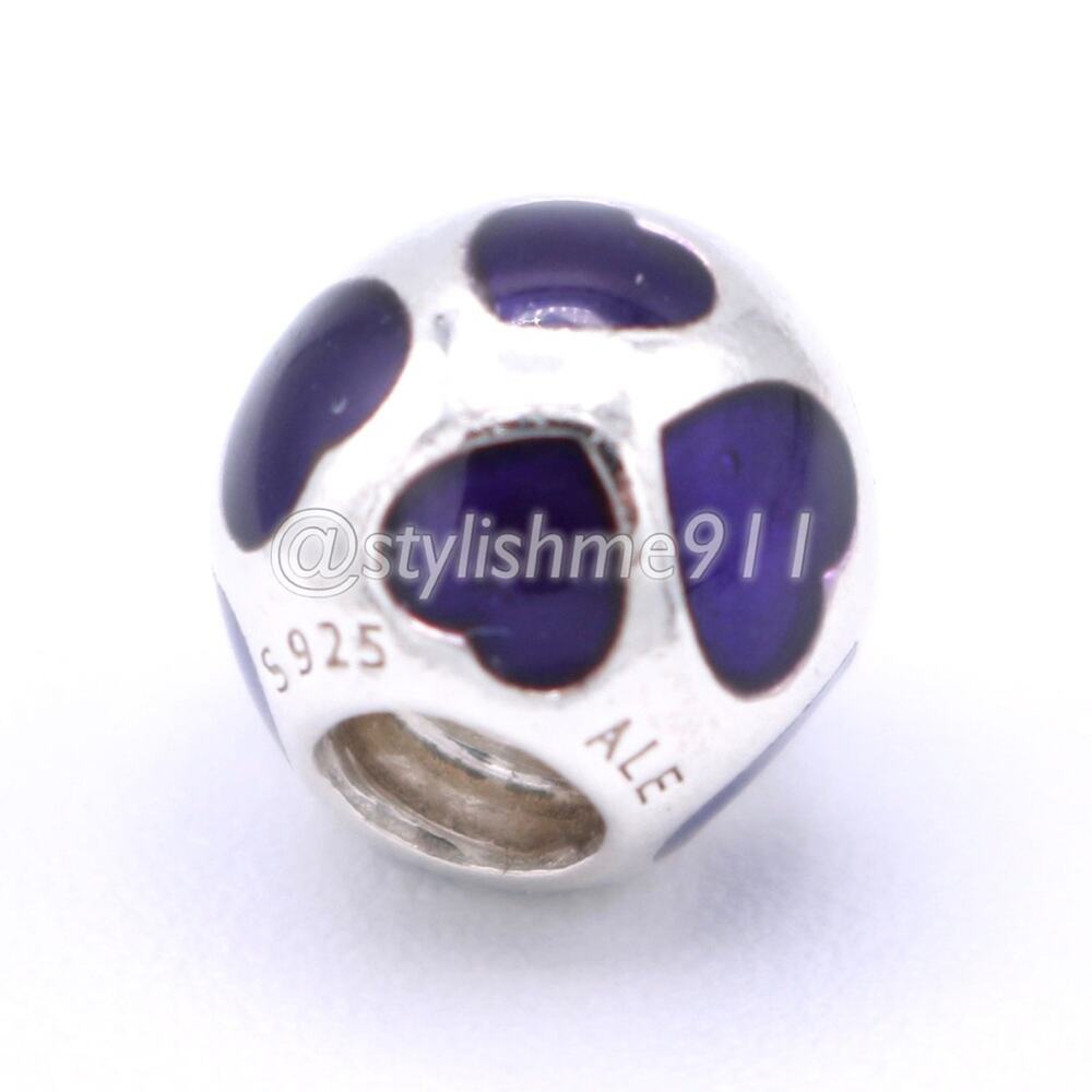 Authentic Pandora Love You Violet Enamel Charm - 790543EN13 - Picture 6 of 10